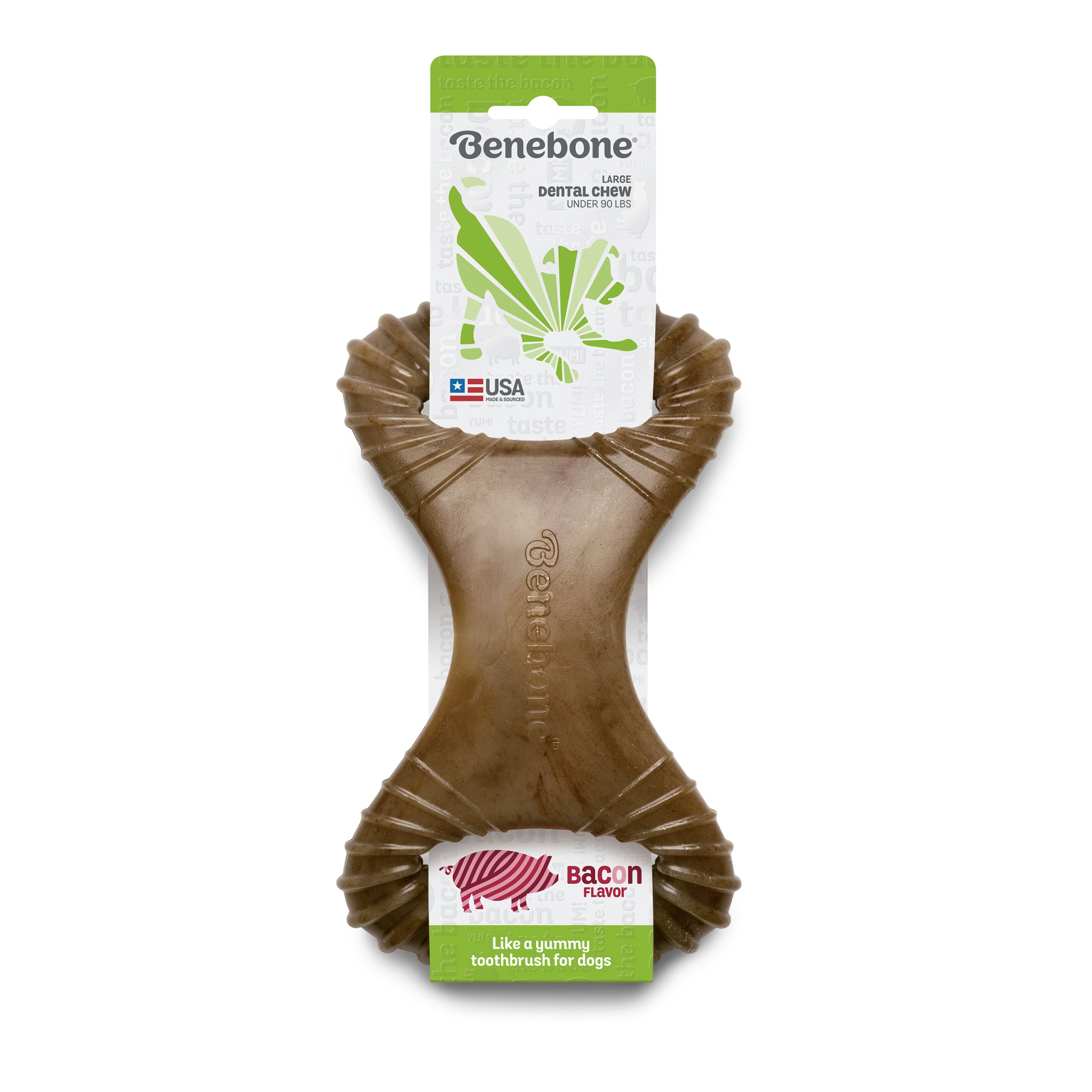 Benebone – Bacon Dental Dog Chew Toy